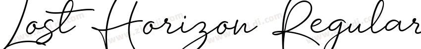 Lost Horizon Regular字体转换